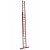 Dwuelementowa, rozsuwana linką, dielektryczna drabina przystawna Stabilo Krause 2x20 szczebli  815750 wysokość robocza 10,90 m