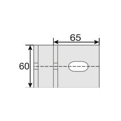 Kotwa ścienna regulowana 189 - 253 mm 835246 do drabin stalowych i aluminiowych