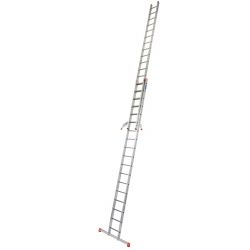 Dwuelementowa przystawna drabina Fabilo Krause 2x18 szczebli 129352 wysokość robocza 9,85m