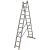 Dwuelementowa rozstawno-przystawna drabina Corda Krause 2x11 szczebli 030221 wysokość robocza 6,20m