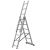 Trzyelementowa wielofunkcyjna drabina Corda Krause 3x6 szczebli 033369 (wersja na schody) wysokość robocza 5,10m