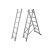 Trzyelementowa wielofunkcyjna drabina Corda Krause 3x6 szczebli 033369 (wersja na schody) wysokość robocza 5,10m