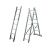 Trzyelementowa wielofunkcyjna drabina Corda Krause 3x8 szczebli 033383 (wersja na schody) wysokość robocza 5,40m