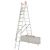 Trzyelementowa wielofunkcyjna drabina Krause Tribilo 3x10 szczebli 129765 (wersja na schody) wysokość robocza 7,65m